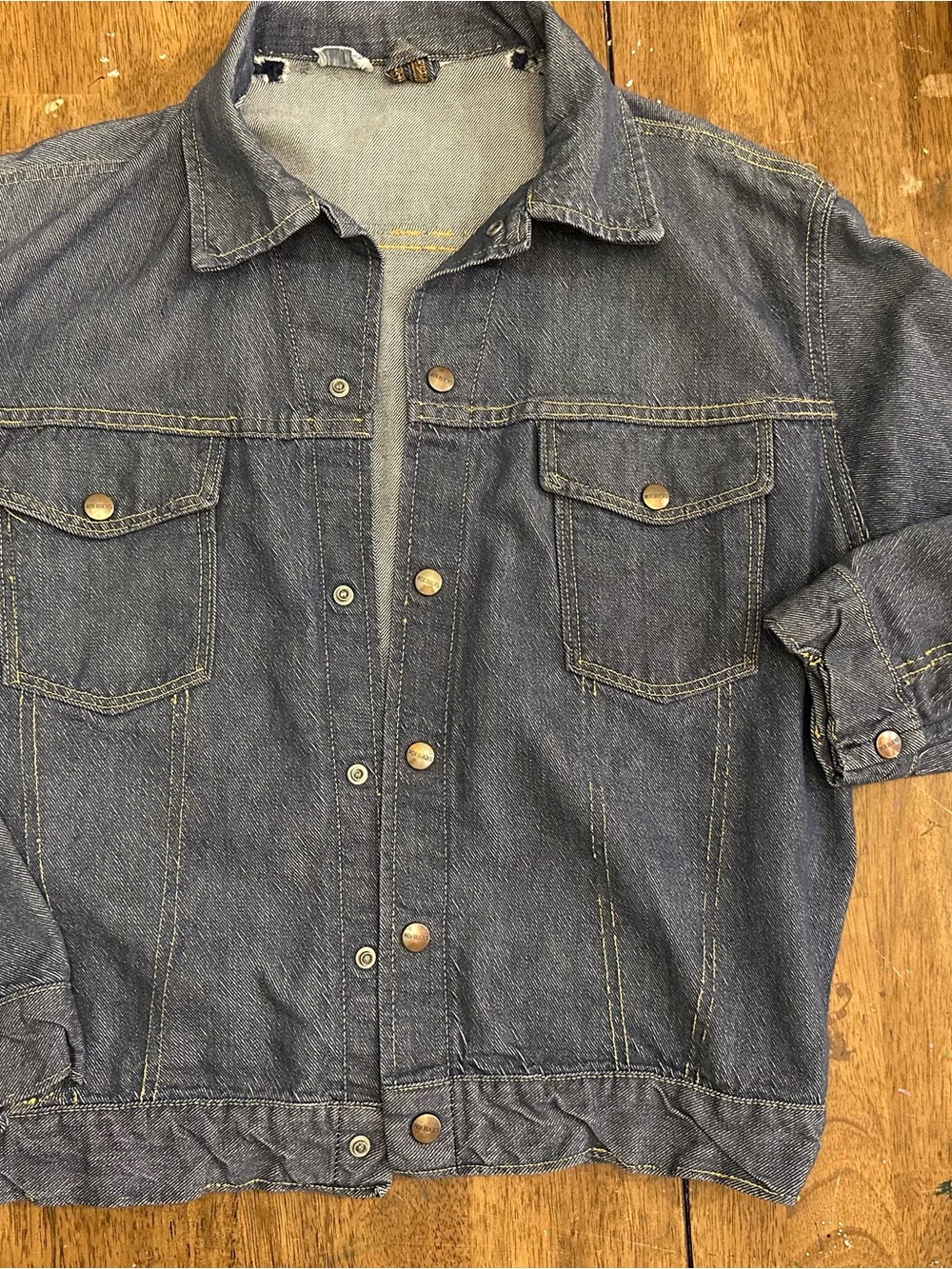 Vintage 60s/70s Type 3 Denim Jacket - Roebucks Redline Selvedge Denim with snaps